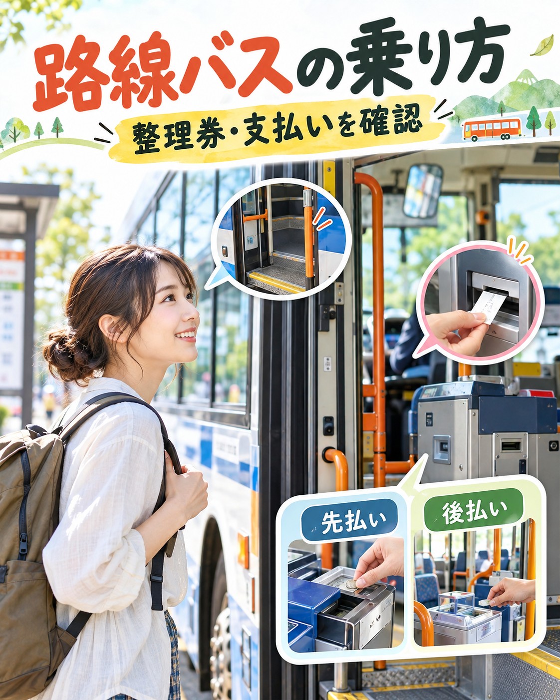 路線バスの乗り方と支払い方法