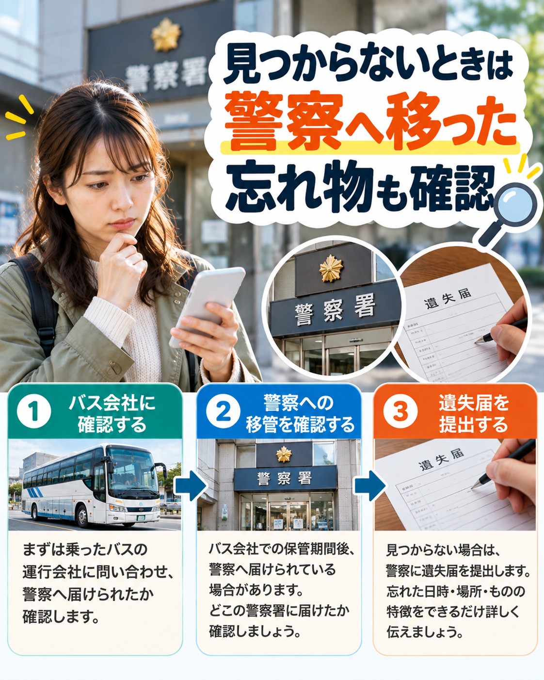 警察へ移った忘れ物を探す方法