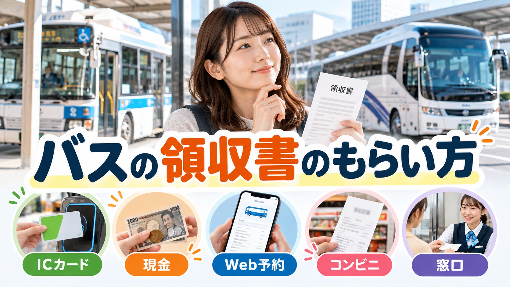 バスの領収書のもらい方｜高速バス・夜行バス・ICカード別に解説