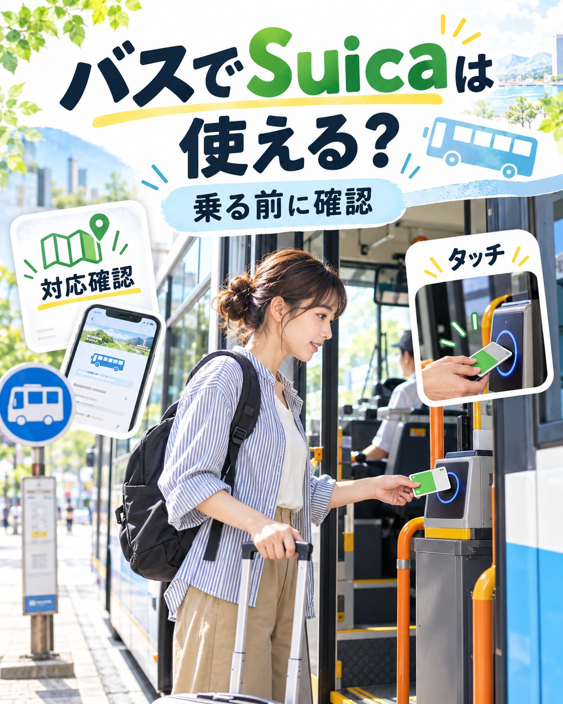 バスでSuicaは使える?使い方と乗り方