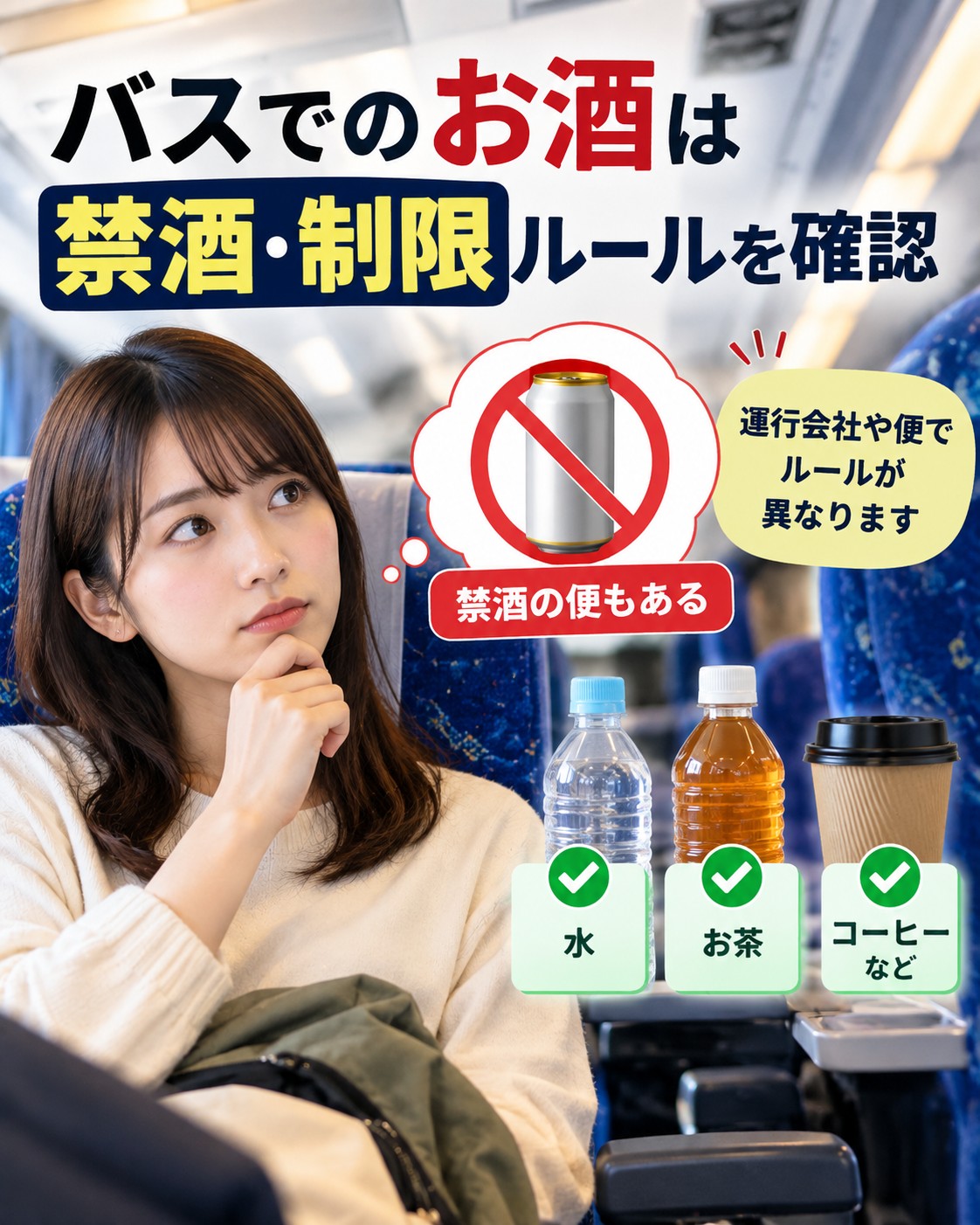 お酒は禁酒・制限ルールを確認