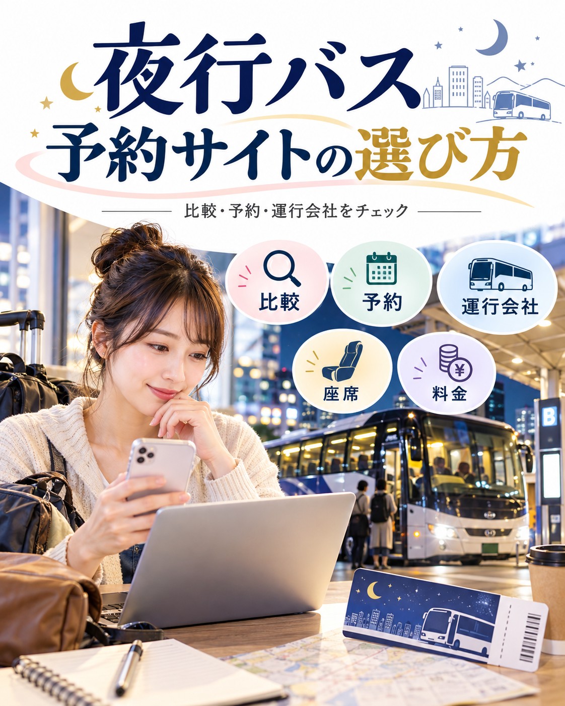 夜行バスのおすすめ予約サイトと選び方