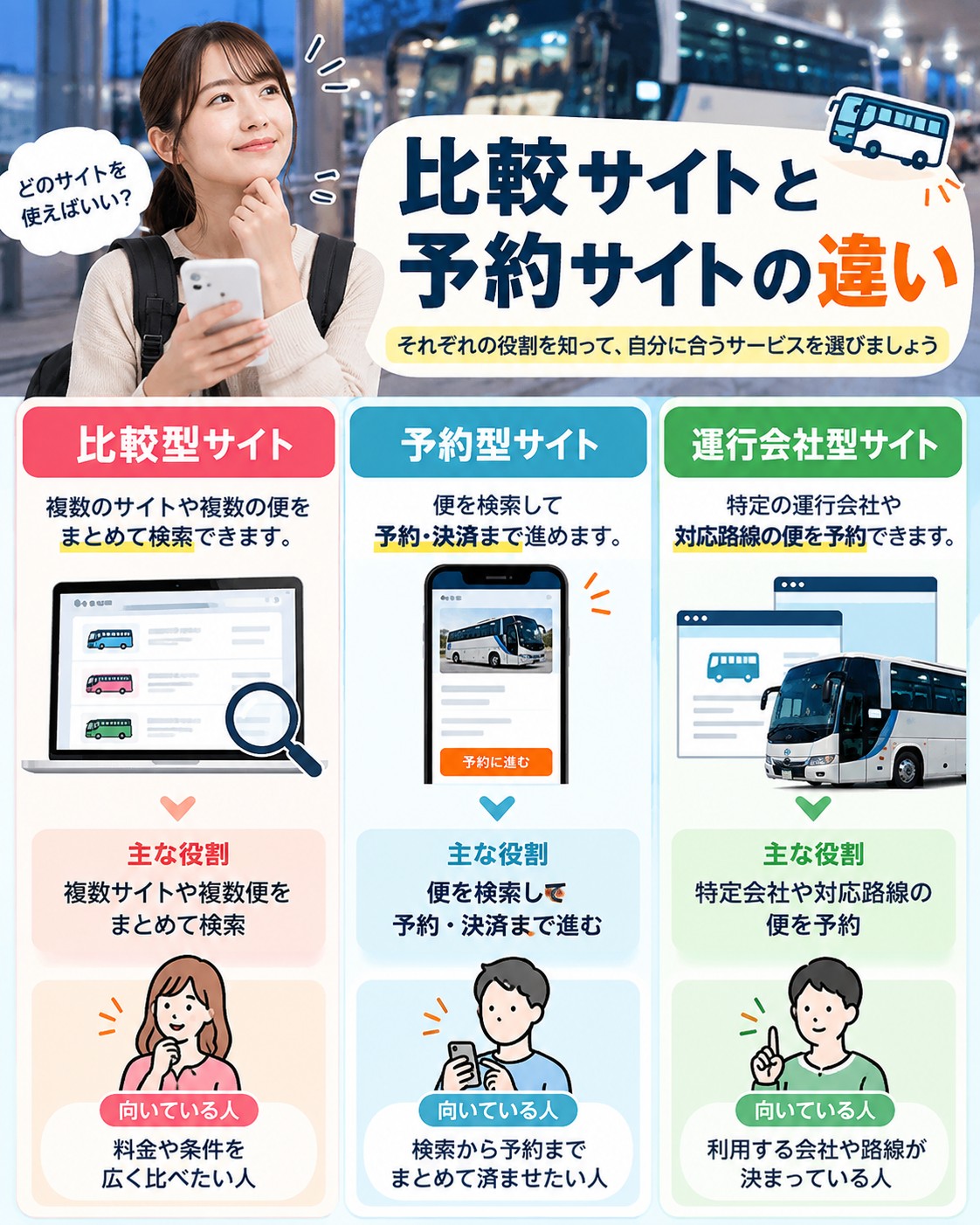 比較サイトと予約サイトの違い