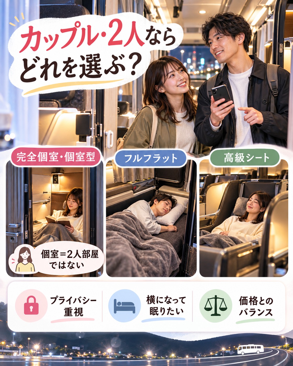 カップル・2人ならどれを選ぶ？