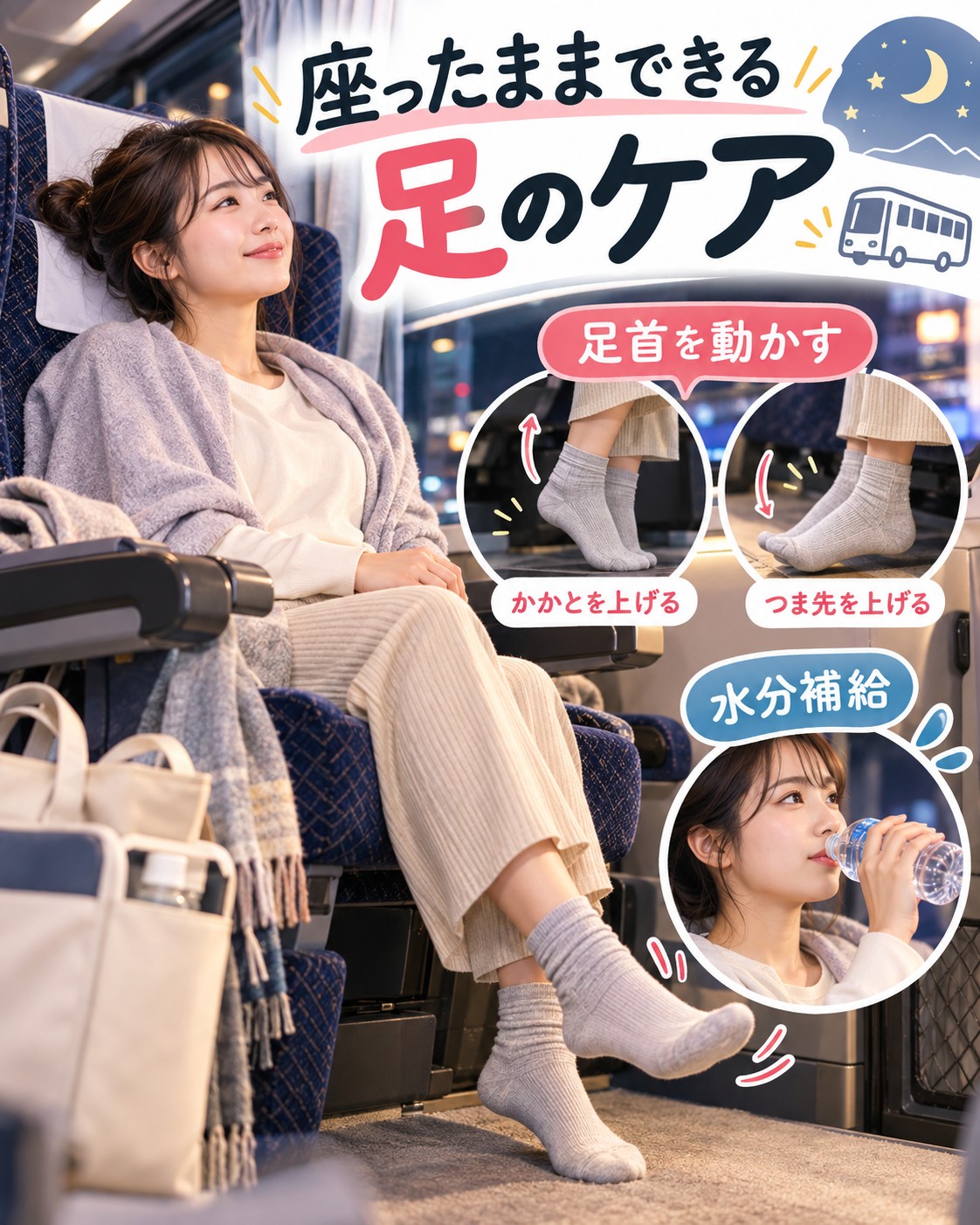まずできる足のむくみ対策