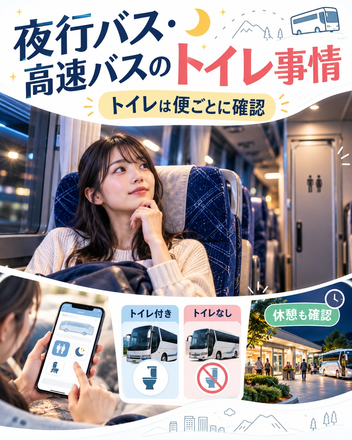 夜行バス・高速バスのトイレ事情