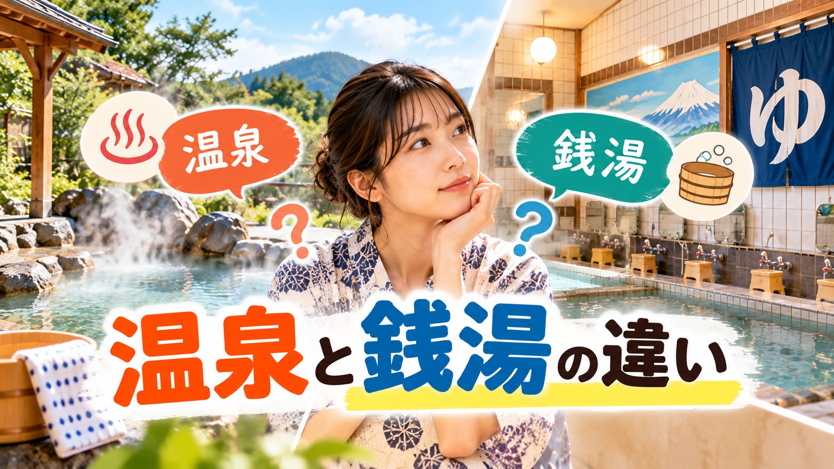 温泉と銭湯の違いとは？スーパー銭湯や料金・見分け方も解説