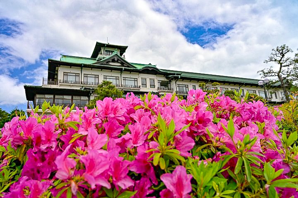 蒲郡クラシックホテル、つつじ、4月春の花、愛知県蒲郡市の観光・撮影スポットの名所