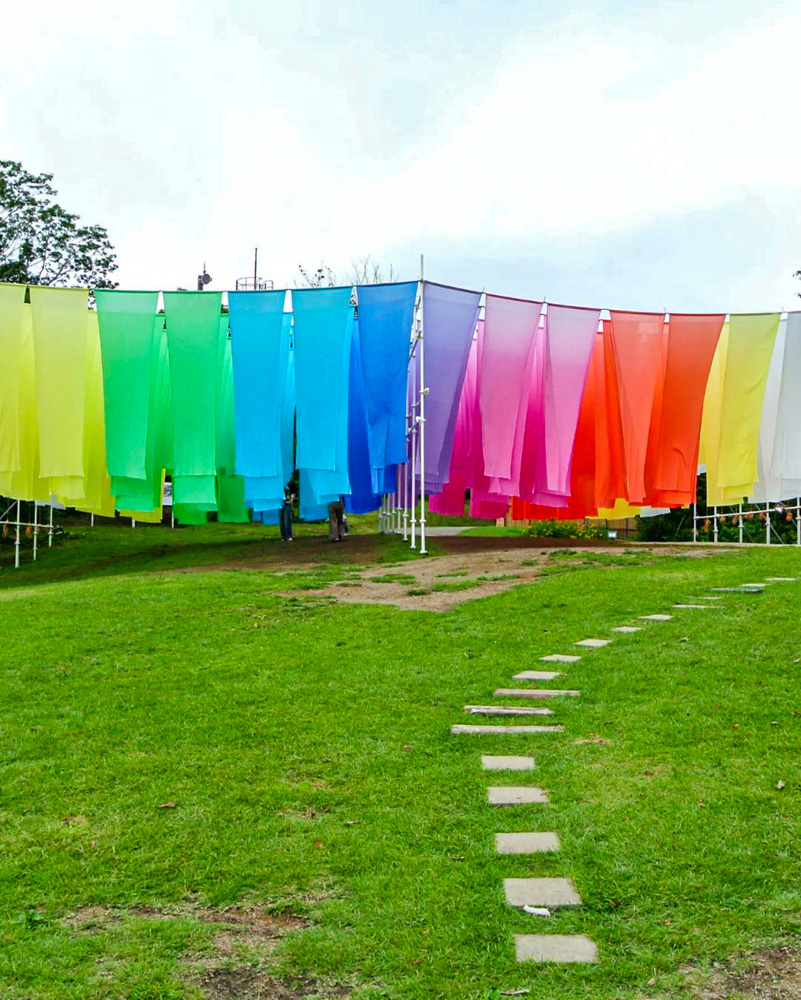 びわこ箱館山、虹のカーテン、8月夏、滋賀県高島市の観光・撮影スポットの名所