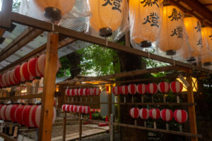 洲崎神社・提灯まつり、7月夏、名古屋市中区の観光・撮影スポットの名所