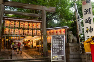 洲崎神社・提灯まつり、7月夏、名古屋市中区の観光・撮影スポットの名所