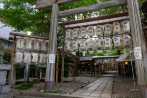 洲崎神社・提灯まつり、7月夏、名古屋市中区の観光・撮影スポットの名所