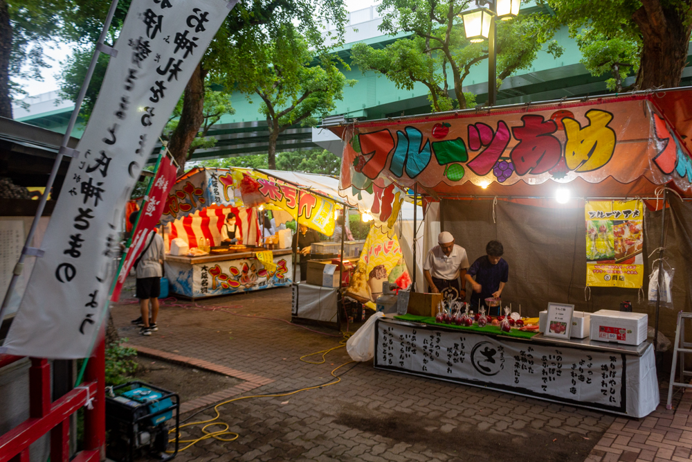 洲崎神社・提灯まつり、7月夏、名古屋市中区の観光・撮影スポットの名所