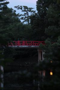 岡崎公園（神橋ライトアップ）　愛知県岡崎市の観光・撮影スポットの写真や画像