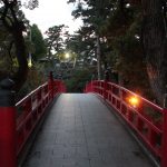 岡崎公園（神橋ライトアップ）　愛知県岡崎市の観光・撮影スポットの写真や画像