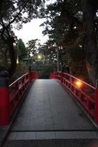 岡崎公園（神橋ライトアップ）　愛知県岡崎市の観光・撮影スポットの写真や画像