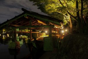 徳川園夜会　（ライトアップ）　名古屋市東区撮影スポットの写真や画像