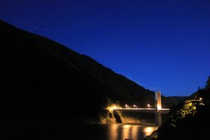 横山ダム　（星空・ライトアップ）　岐阜県揖斐郡の観光・撮影スポットの写真や画像