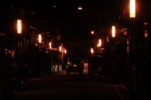 犬山城城下町ライトアップ　愛知県犬山市観光・風景撮影スポット写真や画像