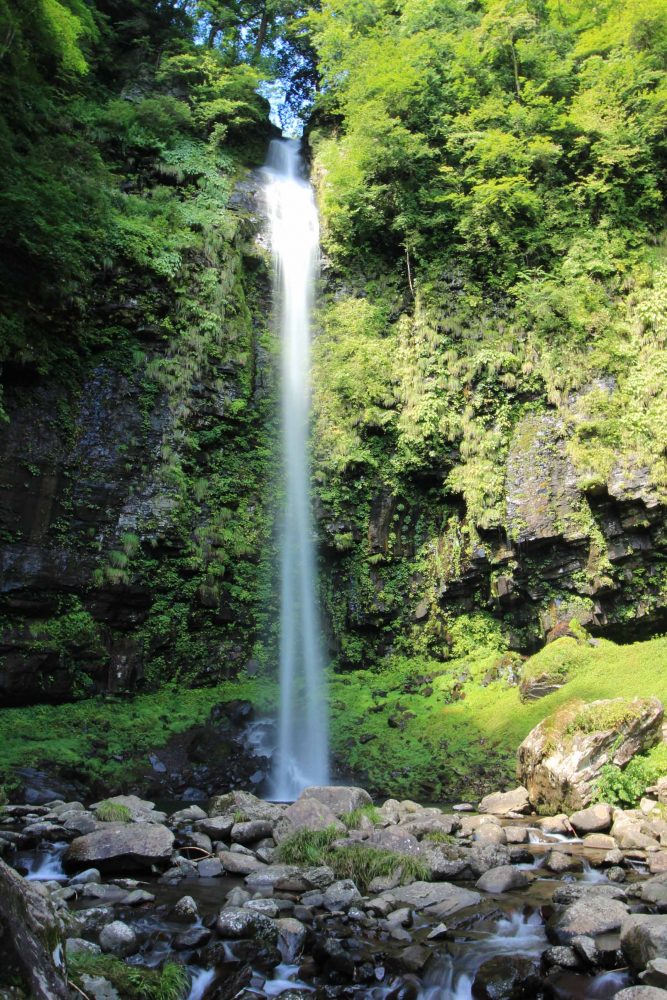 阿弥陀ケ滝（９月）　岐阜県郡上市の観光・撮影スポットの写真や画像