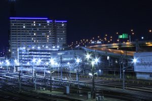 向野橋　名古屋高速　夜景　名古屋市中村区の観光・撮影スポットの写真や画像