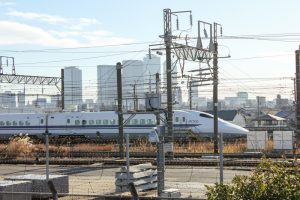 JR名古屋車両所　新幹線置き場　停泊所　名古屋市名古屋市中村区の観光・撮影スポットの写真や画像