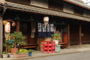 有松町町並みの風景　愛知県名古屋市緑区有松町観光・撮影スポット写真や画像