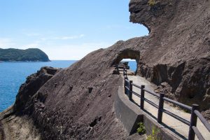 鬼ヶ城　獅子岩　景色　風景　三重県熊野市の観光・撮影スポットの画像と写真