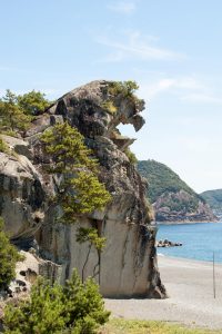 鬼ヶ城　獅子岩　景色　風景　三重県熊野市の観光・撮影スポットの画像と写真