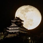 岐阜城、月城、満月、岐阜県岐阜市の観光・撮影スポットの画像と写真