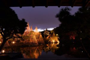 ライトアップ　白鳥庭園　観楓会(かんぷうかい)／あかりアート　名古屋市熱田区の観光・撮影スポットの画像や写真