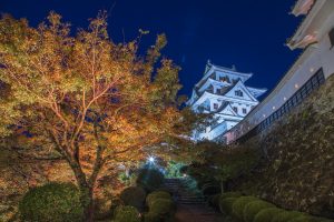 郡上八幡城の紅葉　岐阜県郡上市八幡町の観光・撮影スポット