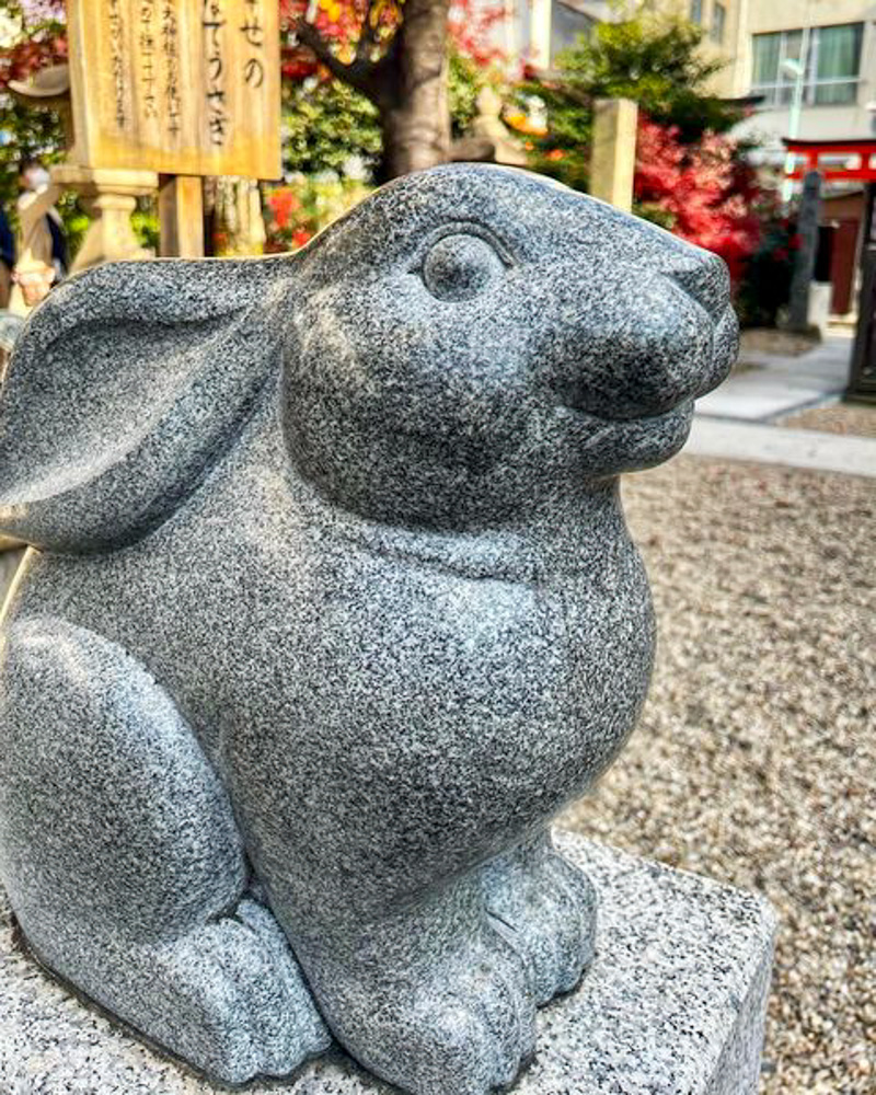 名古屋三輪神社、ウサギの神社、12月冬、名古屋市中区の観光・撮影スポットの名所