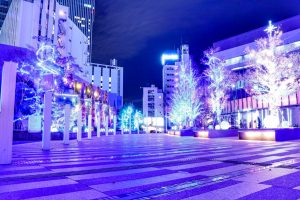 ルーセントタワー　イルミネーション　名古屋市中区の観光・撮影スポットの画像や写真
