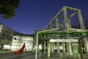 名古屋市美術館　白川公園　夜景　名古屋市科学館　白川公園の観光・撮影スポットの画像や写真