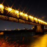 正徳橋　ライトアップ　名古屋市中川区下之一色町の観光・撮影スポットの画像や写真