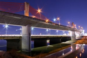名西橋　夜景　名古屋市西区の観光・撮影スポットの風景や景色