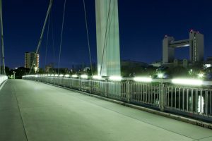 熱田記念橋　名古屋国際会議場　夜景　名古屋市熱田区の観光・撮影スポットの画像と写真