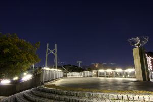熱田記念橋　夜景　名古屋市熱田区の観光・撮影スポットの画像と写真