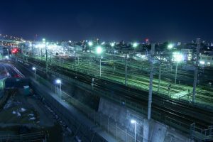 ささしまライブ駅周辺　夜景　中村区の観光・撮影スポットの画像と写真