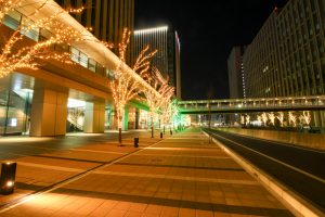 ささしまライブ駅周辺　イルミネーション　夜景　中村区の観光・撮影スポットの画像と写真