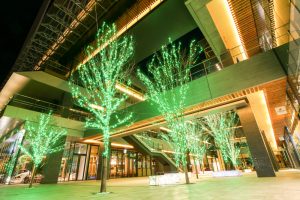 ささしまライブ駅周辺　イルミネーション　夜景　中村区の観光・撮影スポットの画像と写真