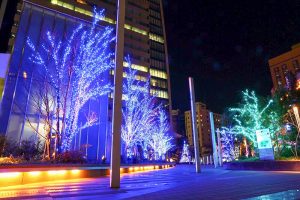 ルーセントタワー　イルミネーション　夜景　名古屋市中村区の観光・撮影スポットの画像や写真