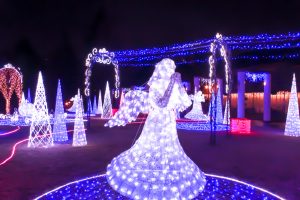 久屋大通公園フラリエ　女神様　イルミネーション　名古屋市中区の観光・撮影スポットの画像と写真