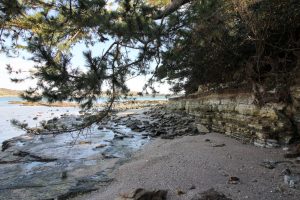 佐久島　アートの町　大明神（海岸）　愛知県西尾市佐久島の観光・撮影スポットの写真や画像