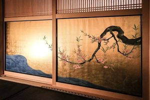 名古屋城　本丸御殿　3月　春の花　名古屋市中区の観光・撮影スポットの画像と写真