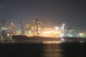 新日鉄工場　夜景　潮見町　名古屋市港区の観光・撮影スポットの画像と写真