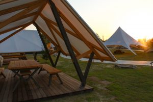 リバーポートパーク　夕日　夕焼けマジックアワー　木曽川　岐阜県美濃加茂市の観光・撮影スポットの画像や写真