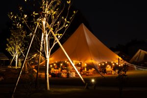 リバーポートパーク　バーベキューBBQ　夜景　木曽川　岐阜県美濃加茂市の観光・撮影スポットの画像や写真