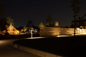 リバーポートパーク　夜景　木曽川　岐阜県美濃加茂市の観光・撮影スポットの画像や写真